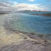 Blue sea off a beach in the Outer Hebrides